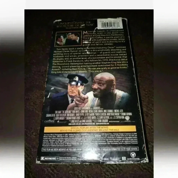 5/$25 The Green Mile VHS W/ Bonus Footage 1999 - Picture 3 of 3